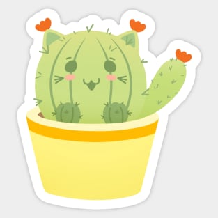 Cactus Cat Sticker